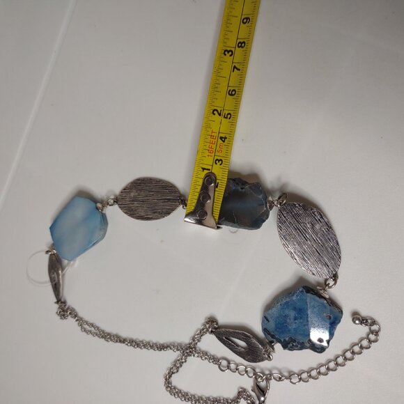 24 Inch Blue Stone Necklace - Picture 7 of 9
